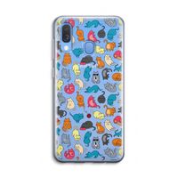 Kleurrijke katten: Samsung Galaxy A40 Transparant Hoesje