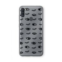 Eye pattern #2: Samsung Galaxy A11 Transparant Hoesje