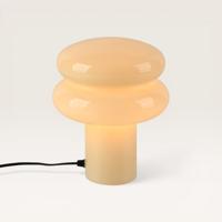 LED Tafellamp Elistro crema - Mushroom lamp van natuurlijk glas met kabel - Zonder lichtbron
