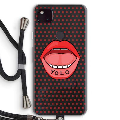 Yolo Denise: Pixel 4a 5G Transparant Hoesje met koord