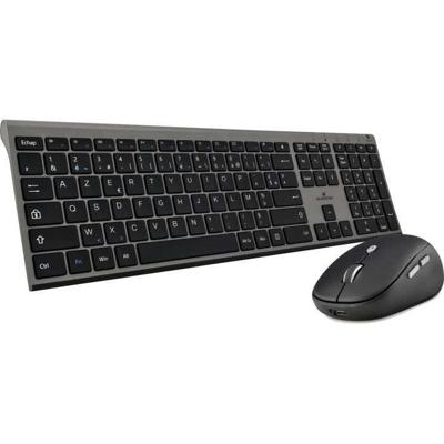 Toetsenbord + muis - BLUESTORK - draadloos - Grapheme - Zwart - PACK-WL-PC-BK / FR