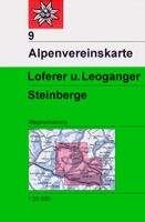 Wandelkaart 09 Alpenvereinskarte Loferer und Leoganger Steinberge | Al