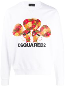 DSQUARED2 sweat à logo imprimé - Blanc