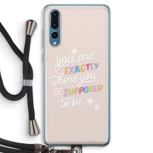 Right Place: Huawei P20 Pro Transparant Hoesje met koord