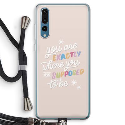 Right Place: Huawei P20 Pro Transparant Hoesje met koord