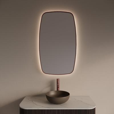 Badkamerspiegel Gliss Design Epos | 60x100 cm | Verticaal | Indirecte LED verlichting | Bewegingssensor | Met spiegelverwarming | Koper rose Badkamerspiegel Gliss Design Epos | 60x100 cm | Verticaal | Indirecte LED verlichting | Bewegingssensor | Met spiegelverwarming | Koper rose