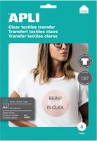 Apli T-shirt Transfer Paper voor licht of wit textiel, pak met 10 vellen - thumbnail