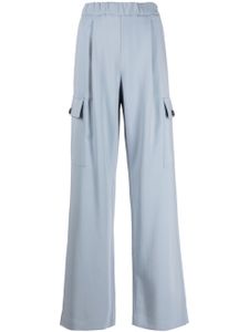 Lorena Antoniazzi pantalon ample à poches cargo - Bleu