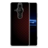 Sony Xperia Pro-I | TPU bumper | Geruit Rood