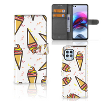 Motorola Moto G100 Book Cover Icecream - thumbnail