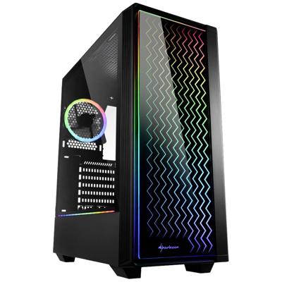 Sharkoon RGB LIT 200 Midi-tower PC-behuizing Zwart