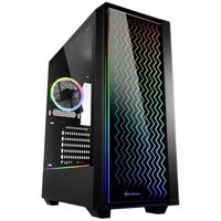 Sharkoon RGB LIT 200 Midi-tower PC-behuizing Zwart