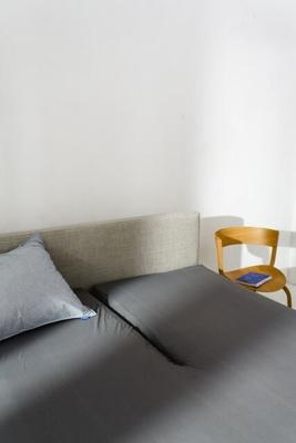 Auping Organic Jersey Hoeslaken Splittopper soft warm grey