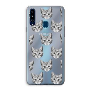 Kitten: Samsung Galaxy A20s Transparant Hoesje