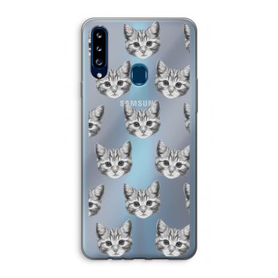 Kitten: Samsung Galaxy A20s Transparant Hoesje