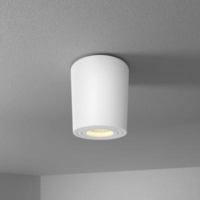 Paxton LED Opbouwspot - 5 Watt 400 Lumen - 4000K neutraal wit - GU10 - Badkamer Opbouwspot - Kantelbaar - Dimbaar - IP65 waterdicht - Rond - Voor binnen en buitengebruik - Wit