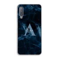 Midnight Marble: Samsung Galaxy A7 (2018) Transparant Hoesje