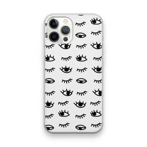 Eye pattern #2: iPhone 12 Pro Max Transparant Hoesje