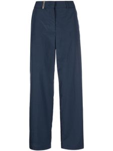 Peserico pantalon de tailleur à coupe ample - Bleu