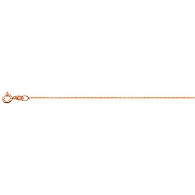 Ketting Anker Plat rosegoud 0,8 mm