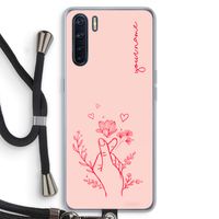 Giving Flowers: Oppo A91 Transparant Hoesje met koord
