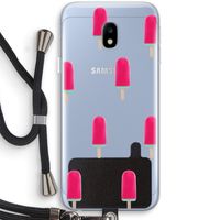 Waterijsje: Samsung Galaxy J3 (2017) Transparant Hoesje met koord