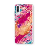 Pastel Echoes: Samsung Galaxy A70 Transparant Hoesje
