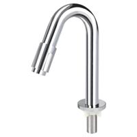 Differnz koudwaterkraan - gebogen - 19 cm - chroom
