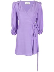 P.A.R.O.S.H. robe courte à taille nouée - Violet