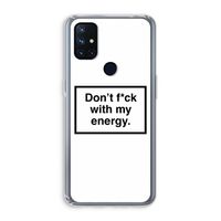 My energy: OnePlus Nord N10 5G Transparant Hoesje