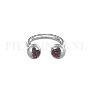 Circulair barbell 1.2 mm paars 8 mm