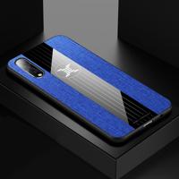 Voor vivo IQOO Neo XINLI stiksels doek textuur schokbestendig TPU beschermhoes (blauw)