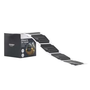 Krijtbord etiketten/stickers - 48x stuks - rechthoekig - herschrijfbaar - Keuken labels