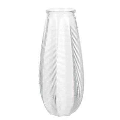 Home deco factory Bloemenvaas Capella - boeket - glas - transparant- H28 cm
