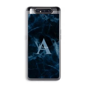 Midnight Marble: Samsung Galaxy A80 Transparant Hoesje
