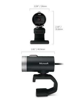 Microsoft LifeCam Cinema for Business webcam 1280 x 720 Pixels USB 2.0 Zwart