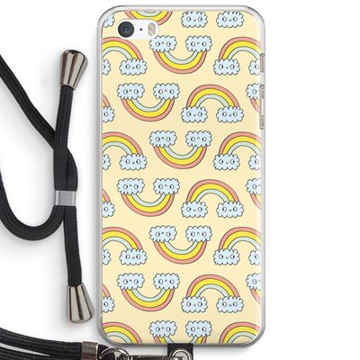 Regenboog: iPhone 5 / 5S / SE Transparant Hoesje met koord