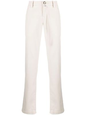 Jacob Cohën pantalon en serge à coupe droite - Blanc