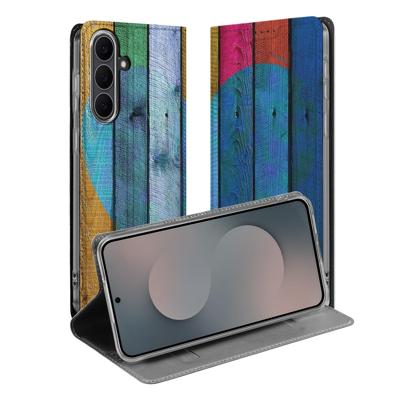 Samsung Galaxy S25 FE | Book Cover | Wood Heart