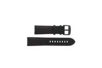 Horlogeband Tissot T1166173605109 / T600041551 Leder Zwart 22mm