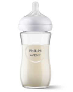 Glazen flesje 240 ml Philips AVENT Natural Response doorzichtig