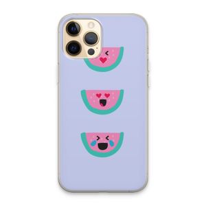Smiley watermeloen: iPhone 13 Pro Max Transparant Hoesje
