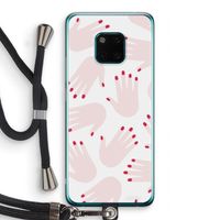 Hands pink: Huawei Mate 20 Pro Transparant Hoesje met koord Hands pink: Huawei Mate 20 Pro Transparant Hoesje met koord