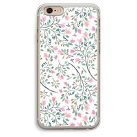 Sierlijke bloemen: iPhone 6 Plus / 6S Plus Transparant Hoesje