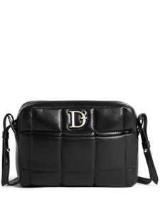 DSQUARED2 sac à bandoulière D2 Statement en cuir - Noir