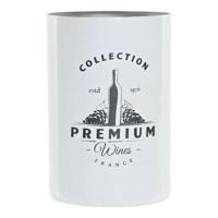 Wijnfleskoeler DKD Home Decor Wit Zilverkleurig Roestvrij staal 12 x 12 x 18 cm