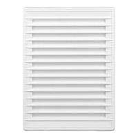 Ventilatierooster EDM 87733 Wit 13,7 x 20,7 cm Muggennet