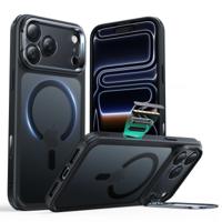 iPhone 17 Pro Max Classic Hybrid Magnetic Case (Camera Control, Stash Stand) - Frosted Black