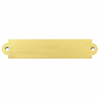 Naamplaatje graveren 10x2cm goud