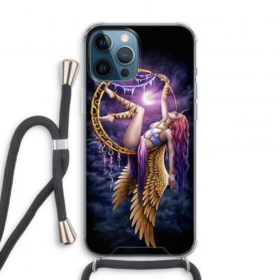 Aerial Angel: iPhone 12 Pro Transparant Hoesje met koord